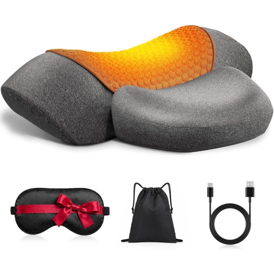afubio Orthopedic Cervical Neck Pillow for Pain Relief – Side & Back Sleepers – Ergonomic Support for Neck & Shoulder Pain, Snoring, Spine Alignment – Adjustable Firmness, Doctor Recommended Grey.
