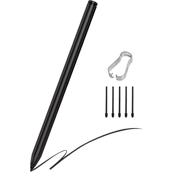 taoqihai Magnetic EMR Stylus Compatible with Remarkable 2 Pen with Eraser Digital Pen for Remarkable 2/1/ Kindle Scribe, 4096 Pressure Levels, Tilt Support, Palm Rejection ＆ 5 Tips, Black